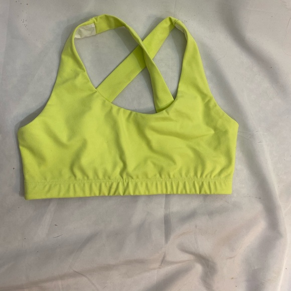 UO Year Of Ours Cross-Back Sports Bra Lime - Picture 5 of 7